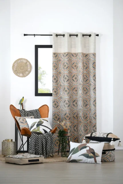 Pernă decorativă Tucano 40X40 cm, culoare natural, 77% bumbac 23% poliester - imagine 6