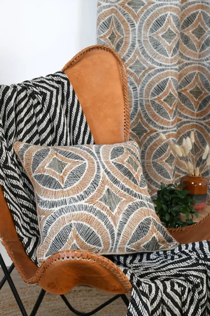 Pernă decorativă Tucano 40X40 cm, culoare natural, 23% poliester 77% bumbac - imagine 6