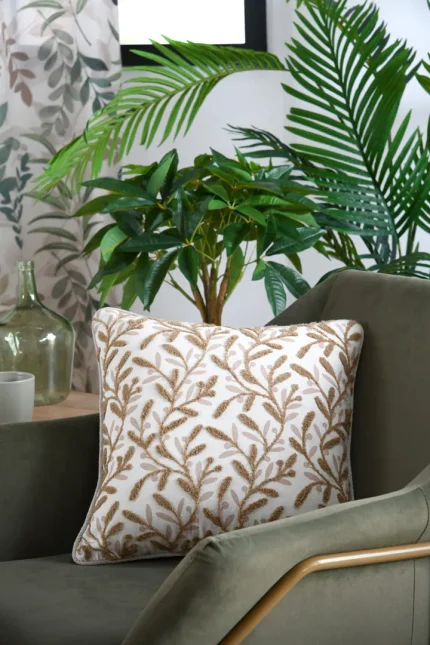 Pernă decorativă Ombrage 40X40 cm, culoare natural, 45% poliester 55% bumbac - imagine 5