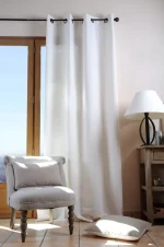 Pernă decorativă Duo 50X50 cm, culoare crem/in, 100% bumbac - imagine 4