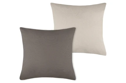 Pernă decorativă Duo 50X50 cm, culoare greige/in, 100% bumbac - imagine 2