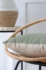 Pernă decorativă Duo 50X50 cm, culoare gri/in, 100% bumbac - imagine 4