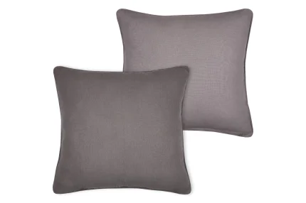 Pernă decorativă Coline 45X45 cm, culoare greige, 100% bumbac - imagine 2