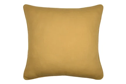 Pernă decorativă Coline 45X45 cm, culoare muștar, 100% bumbac - imagine 3