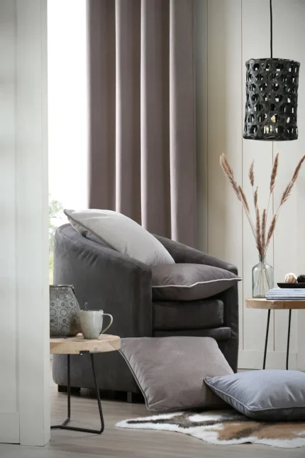 Pernă decorativă Morey 50X50 cm, culoare gri, 100% poliester - imagine 2