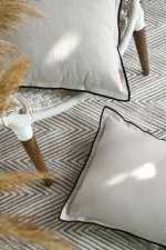 Pernă decorativă Helios 40X60 cm, culoare natural, 100% bumbac - imagine 2