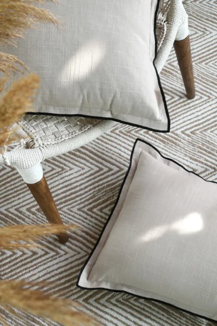 Pernă decorativă Helios 40X60 cm, culoare natural, 100% bumbac - imagine 2