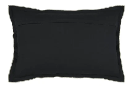 Pernă decorativă Helios 40X60 cm, culoare negru, 100% bumbac - imagine 2