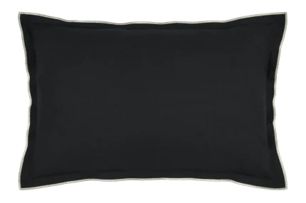Pernă decorativă Helios 40X60 cm, culoare negru, 100% bumbac - imagine 4