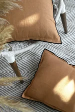 Pernă decorativă Helios 40X60 cm, culoare cappuccino, 100% bumbac - imagine 8