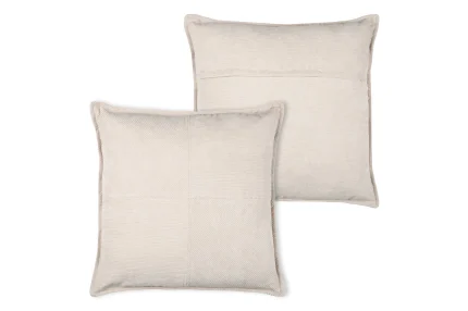 Pernă decorativă Dandy 45X45 cm, culoare natural, 100% poliester - imagine 2