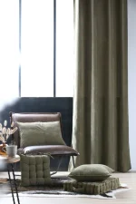 Pernă decorativă Dandy 45X45 cm, culoare gri verde, 100% poliester - imagine 5