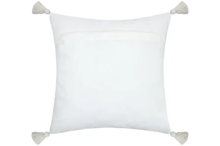 Pernă decorativă Balma 45X45 cm, culoare ivoriu, 100% bumbac - imagine 2