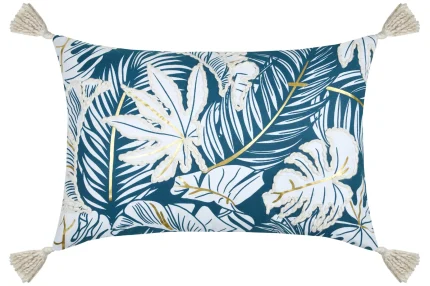 Pernă decorativă Aloha 40X60 cm, culoare albastru, 45% poliester 55% bumbac - imagine 4