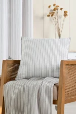 Pernă decorativă Josephine 50X50 cm, culoare bej, 45% poliester 55% bumbac - imagine 2