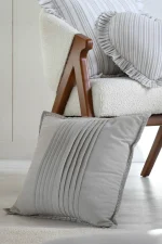 Pernă decorativă Josephine 50X50 cm, culoare natural, 45% poliester 55% bumbac - imagine 7