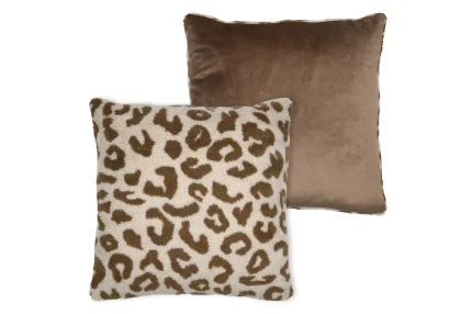 Pernă decorativă Fauves 45X45 cm, culoare bej, 100% poliester - imagine 3