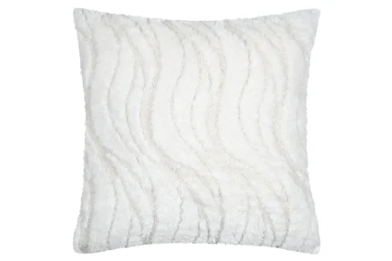 Pernă decorativă Fauves 45X45 cm, culoare crem, 100% poliester - imagine 4