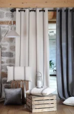 Pernă decorativă Montauban 40X60 cm, culoare alb/antracit, 100% bumbac - imagine 2