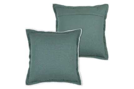 Pernă decorativă Helios 45X45 cm, culoare gri verde, 100% bumbac - imagine 3