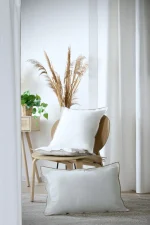 Pernă decorativă Helios 45X45 cm, culoare alb, 100% bumbac - imagine 7