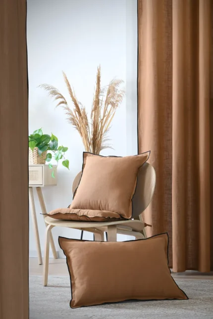 Pernă decorativă Helios 45X45 cm, culoare cappuccino, 100% bumbac - imagine 7