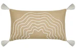 Pernă decorativă Balma 35X60 cm, culoare nisip, 5% lurex 40% bumbac 55% iuta - imagine 4
