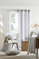 Pernă decorativă Josephine 45X45 cm, culoare bej, 45% poliester 55% bumbac - imagine 4