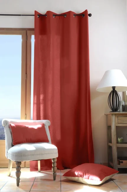 Pernă decorativă Duo 30X50 cm, culoare cărămiziu/in, 100% bumbac - imagine 2