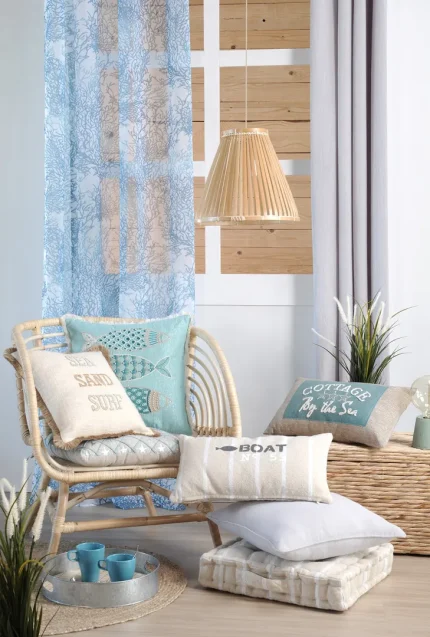 Pernă decorativă Pampelonne 30X50 cm, culoare alb, 100% bumbac - imagine 2