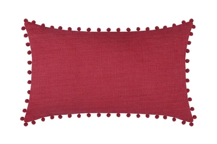 Pernă decorativă Sanchez 30X50 cm, culoare roșu, 100% bumbac - imagine 3