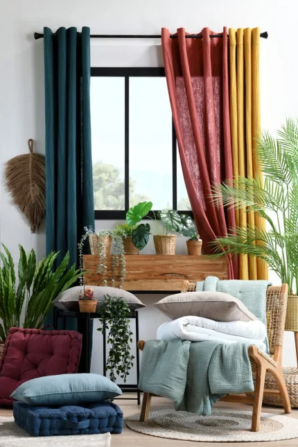 Pernă decorativă Coline 30X50 cm, culoare crem, 100% bumbac - imagine 4