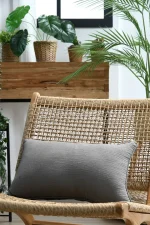 Pernă decorativă Coline 30X50 cm, culoare greige, 100% bumbac - imagine 6