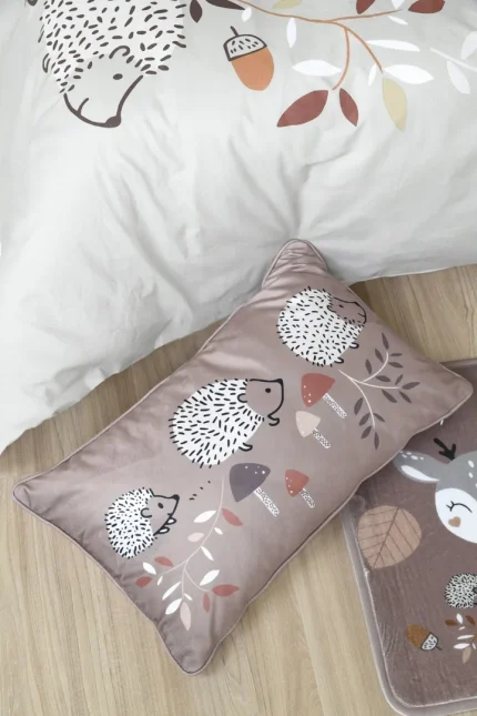 Pernă decorativă Gabin 30X50 cm, culoare maro, 100% poliester - imagine 4