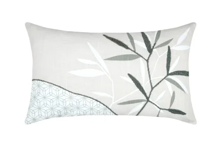 Pernă decorativă Yuki 30X50 cm, culoare jad, 100% bumbac - imagine 4