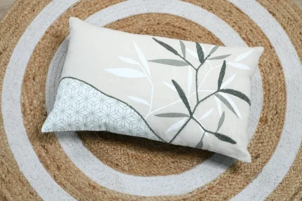 Pernă decorativă Yuki 30X50 cm, culoare jad, 100% bumbac - imagine 6