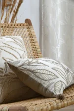 Pernă decorativă Hemera 30X50 cm, culoare crem/greige, 100% bumbac - imagine 6