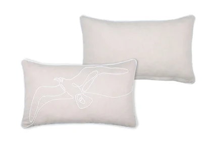 Pernă decorativă Dunes 30X50 cm, culoare natural, 45% poliester 55% bumbac - imagine 2