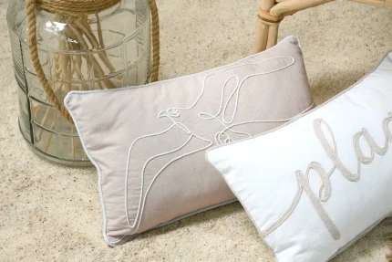 Pernă decorativă Dunes 30X50 cm, culoare natural, 55% bumbac 45% poliester - imagine 2