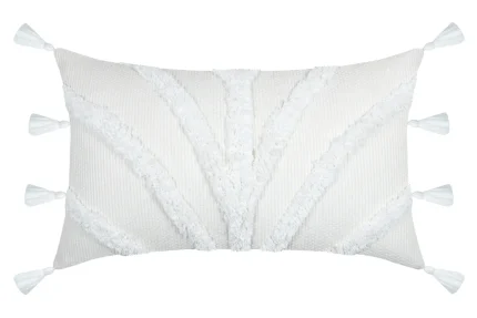 Pernă decorativă Balma 30X50 cm, culoare alb, 15% poliester 85% bumbac - imagine 4