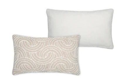 Pernă decorativă Balma 30X50 cm, culoare bej, 55% bumbac 45% poliester - imagine 3