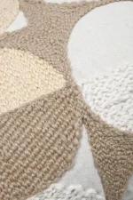 Pernă decorativă Balma 30X50 cm, culoare nisip, 45% poliester 55% bumbac - imagine 5