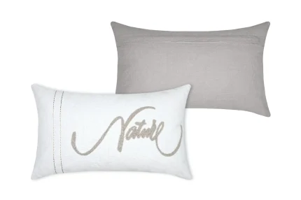 Pernă decorativă Pampa 30X50 cm, culoare crem, 55% bumbac 45% poliester - imagine 3