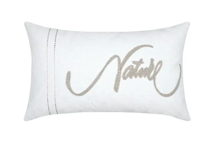 Pernă decorativă Pampa 30X50 cm, culoare crem, 45% poliester 55% bumbac - imagine 4