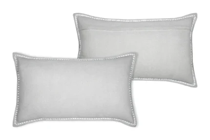 Pernă decorativă Josephine 35X60 cm, culoare natural, 55% bumbac 45% poliester - imagine 3