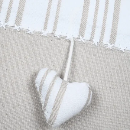 Pernă decorativă Josephine 35X60 cm, culoare crem, 45% poliester 55% bumbac