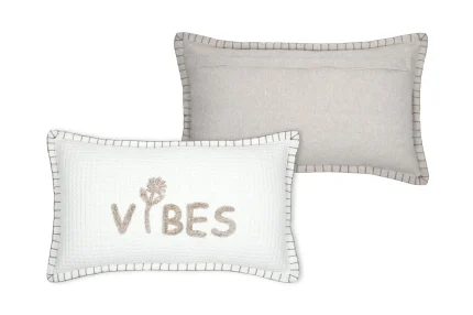 Pernă decorativă Ombrage 30X50 cm, culoare alb, 55% bumbac 45% poliester - imagine 3