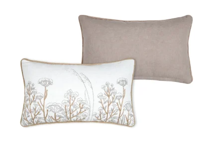 Pernă decorativă Oriana 30X50 cm, culoare natural, 55% bumbac 45% poliester - imagine 3