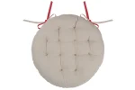 Pernă de scaun Ronde Duo Rosu/In 38X38 cm, culoare roșu/in, 100% bumbac
