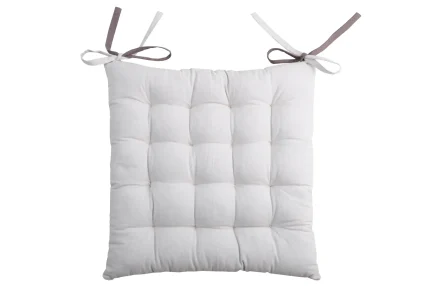 Pernă de scaun Duo Gri/Perla 40X40 cm, culoare gri/perlă, 100% bumbac - imagine 3